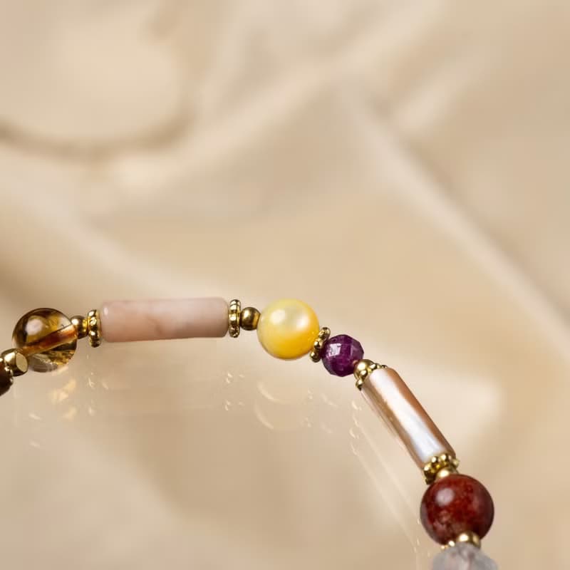 茶香之樂 // C1585黃水晶彩幽靈手鍊