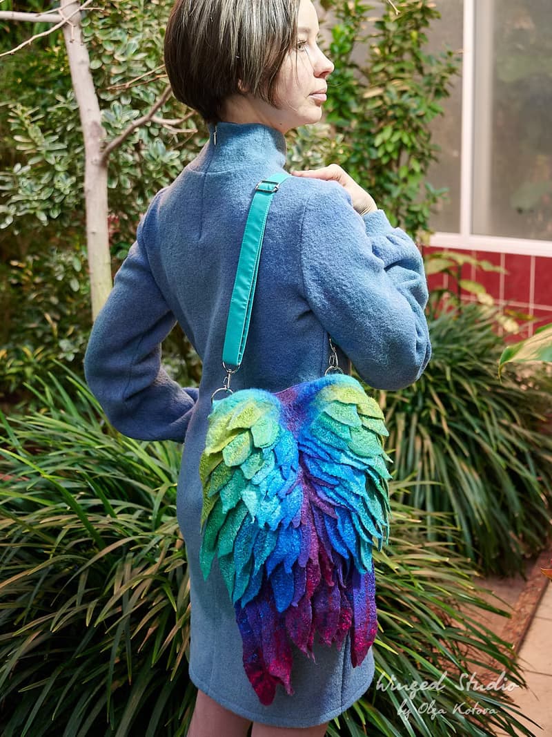 Small Winged Backpack-Bag, Bird of Paradise, available for purchase