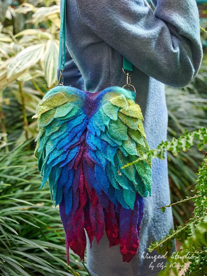 Small Winged Backpack-Bag, Bird of Paradise, available for purchase