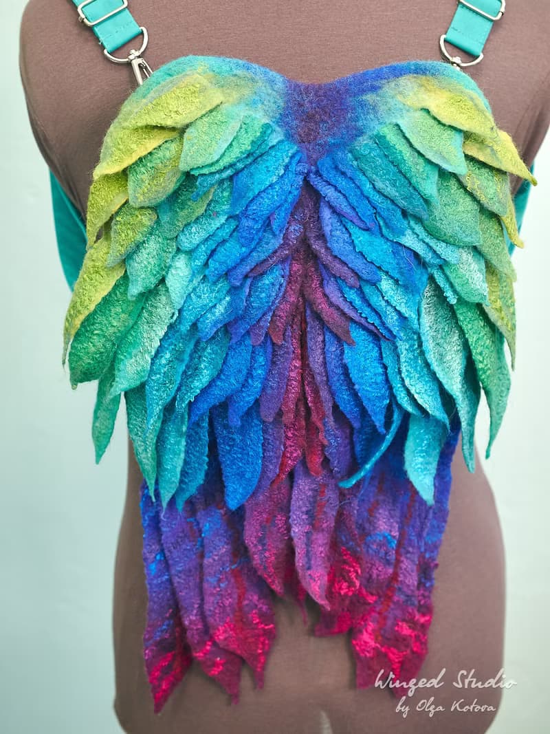 Small Winged Backpack-Bag, Bird of Paradise, available for purchase