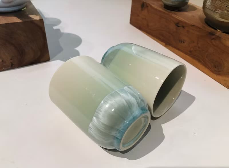 台灣製造 晶花系列 一組兩入杯 結晶釉 漸層 限量