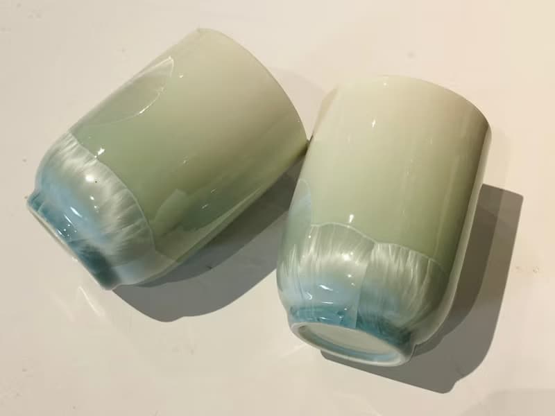 台灣製造 晶花系列 一組兩入杯 結晶釉 漸層 限量