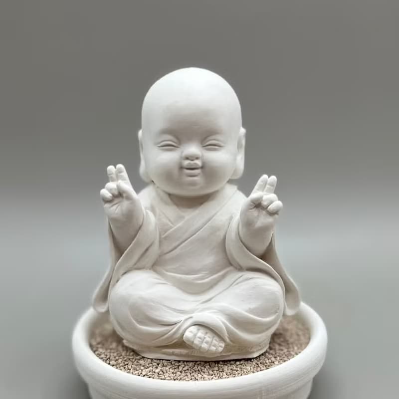 24HR 淨念吉祥小佛之一笑 小盤套組 藝術香氛擴香 精油擴香
