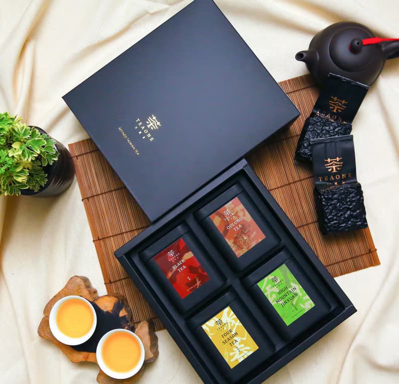 【TeaOne I 原葉茶罐禮盒】四款台灣茶品、最佳伴手茶禮