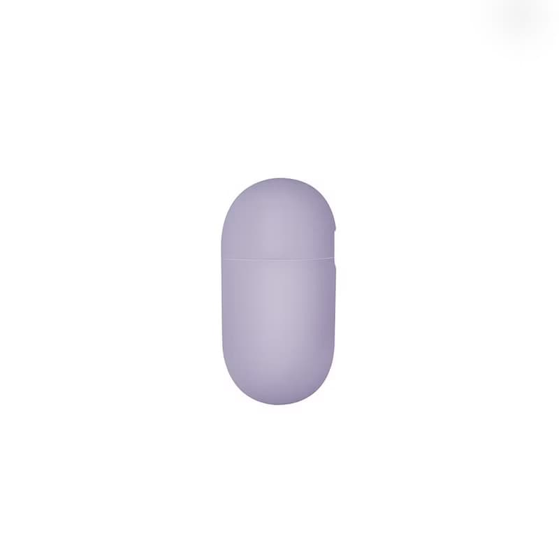 AirPods 3代 Lino簡約液態矽膠藍牙耳機保護套-紫色