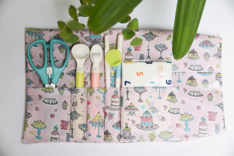 甜點下午茶/英國防水布寶寶餐具收納袋