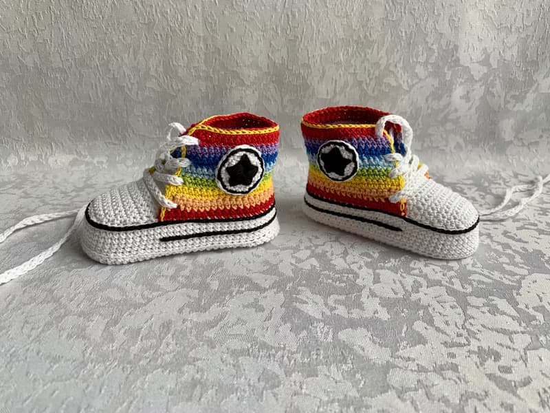 Cute Converse Baby Booties Baby Newborn Shoes Gift Baby Reveal Party Family Look