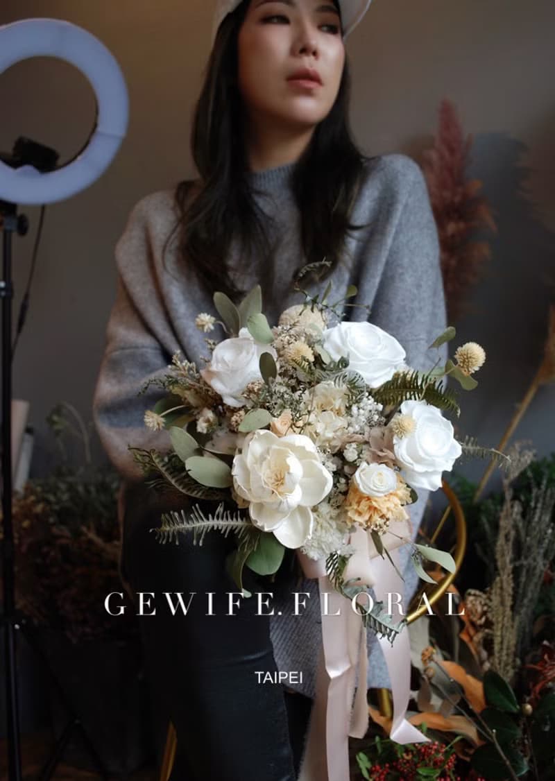 迷霧森林 永生新娘捧花/婚禮/花束