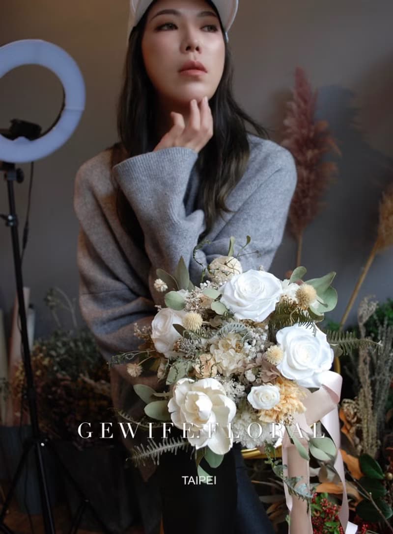 迷霧森林 永生新娘捧花/婚禮/花束