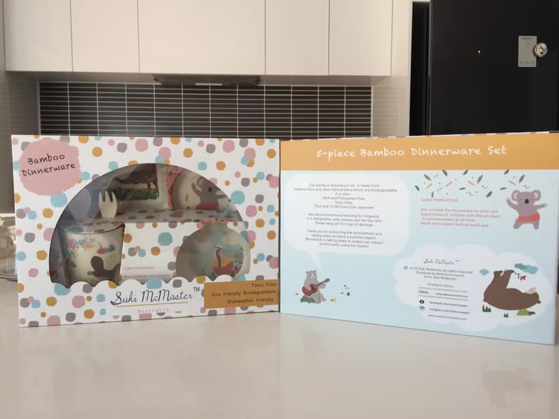澳洲Suki McMaster 美耐皿兒童餐具5件套裝-免郵