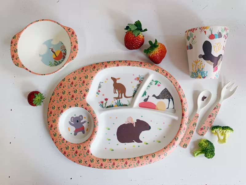 澳洲Suki McMaster 美耐皿兒童餐具5件套裝-免郵