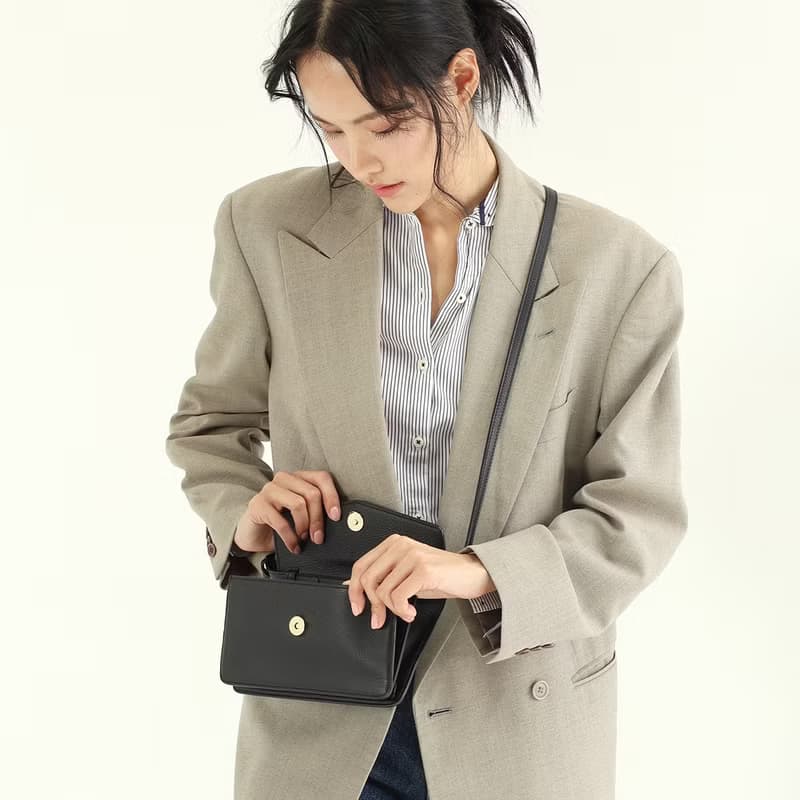 Irene (Black) :  Multi-function bag, clutch , long wallet, mini crossbody