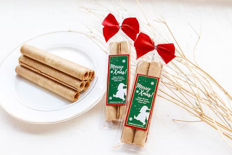 聖誕節禮物贈品 MerryXmas日式蛋捲(滿百份免費印名字) 派對分享