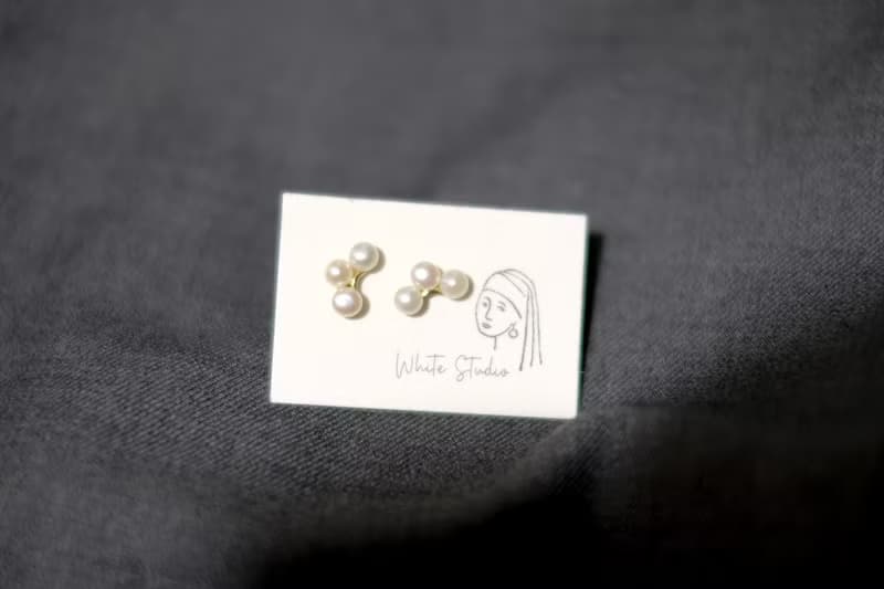 【通勤恰當感】天然淡水珍珠 全925純銀耳釘/耳夾