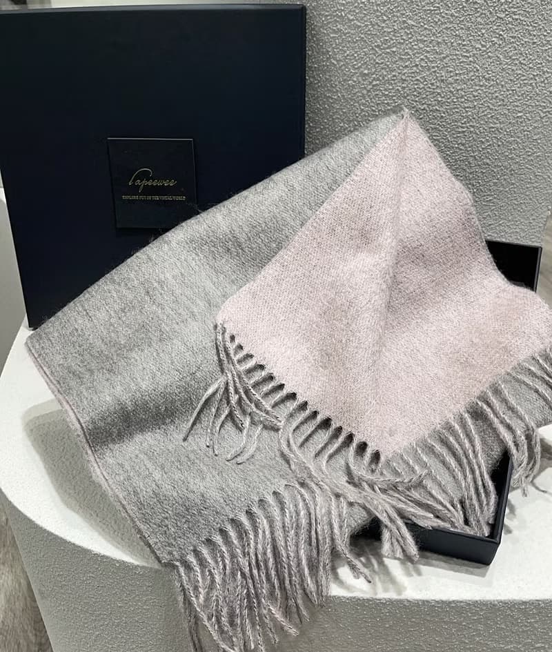 (預購)雙色羊絨頸巾圍巾領巾披肩禮盒限時優惠-香港原創品牌