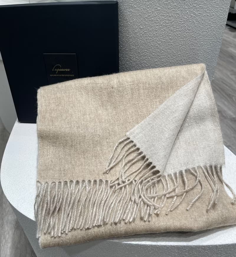(預購)雙色羊絨頸巾圍巾領巾披肩禮盒限時優惠-香港原創品牌