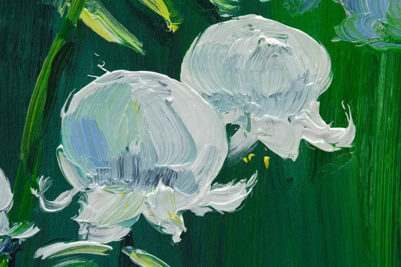 Lily of the Valley Painting Floral Original Art White Flowers Wall Art May Lily