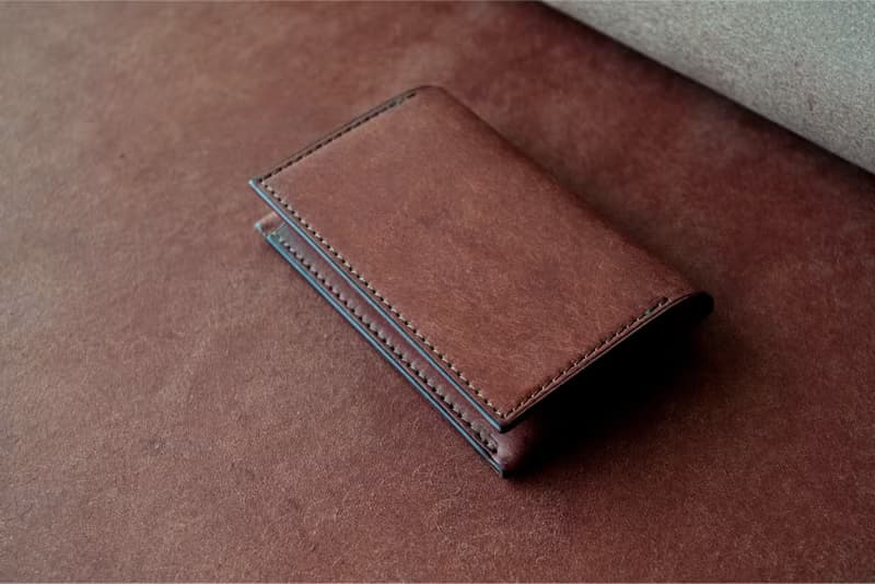 【受注生産】名刺入れ イタリアンレザー　チョコ　ORIGIN series