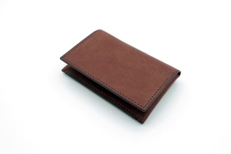 【受注生産】名刺入れ イタリアンレザー　チョコ　ORIGIN series