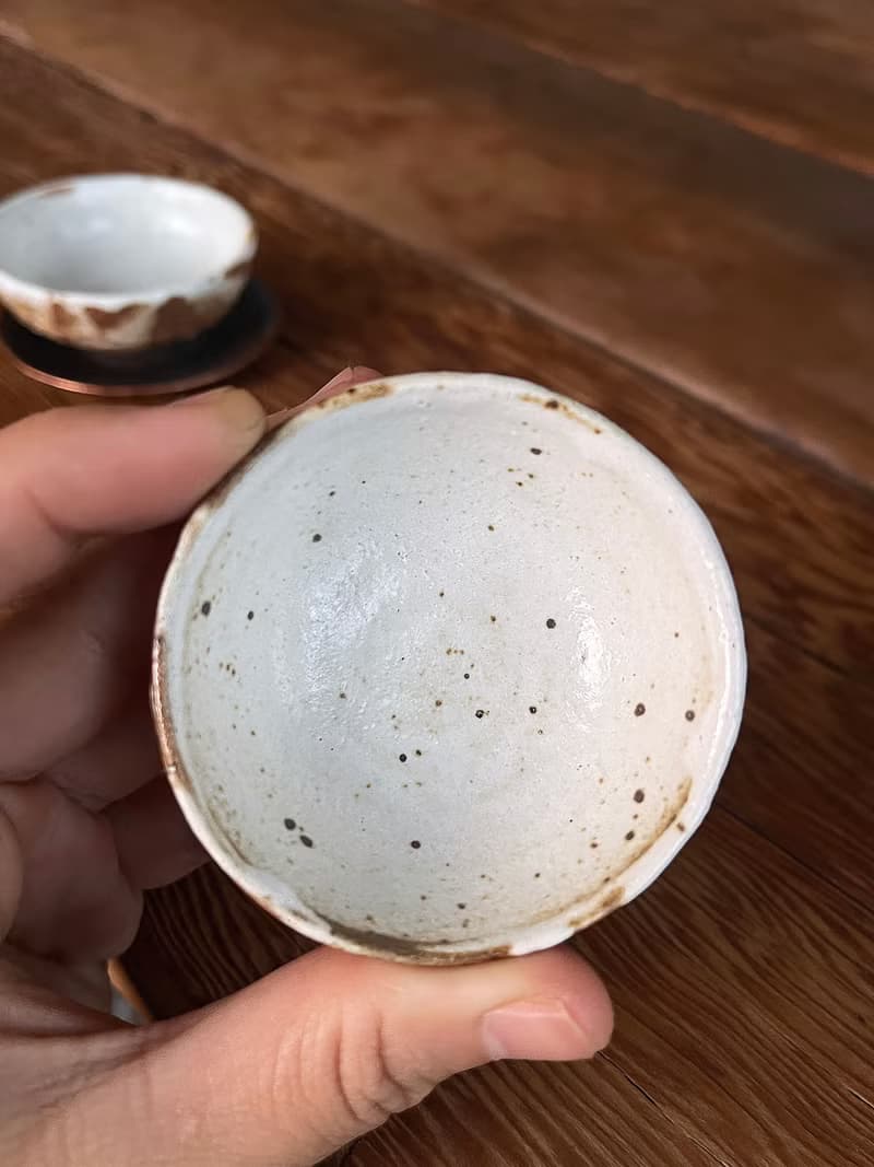 流白 茶杯 兩入 | 陶器皿