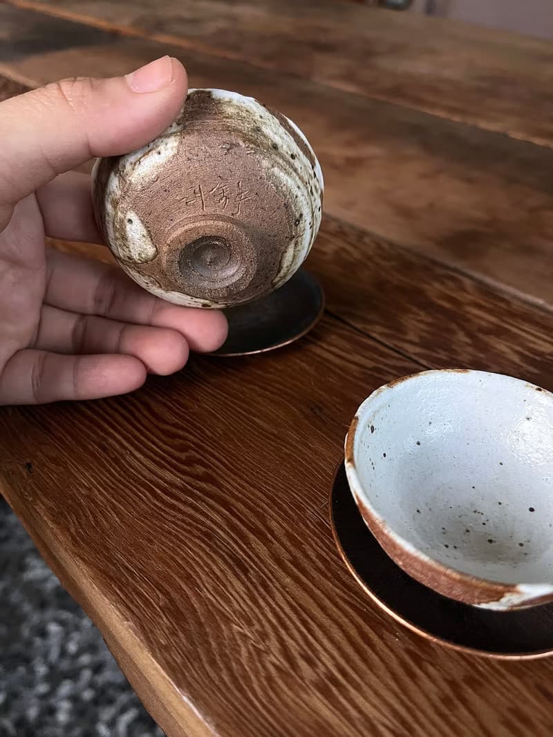 流白 茶杯 兩入 | 陶器皿