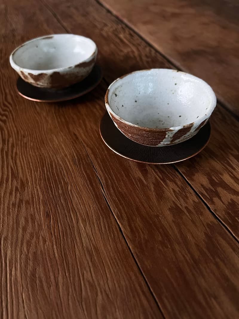 流白 茶杯 兩入 | 陶器皿