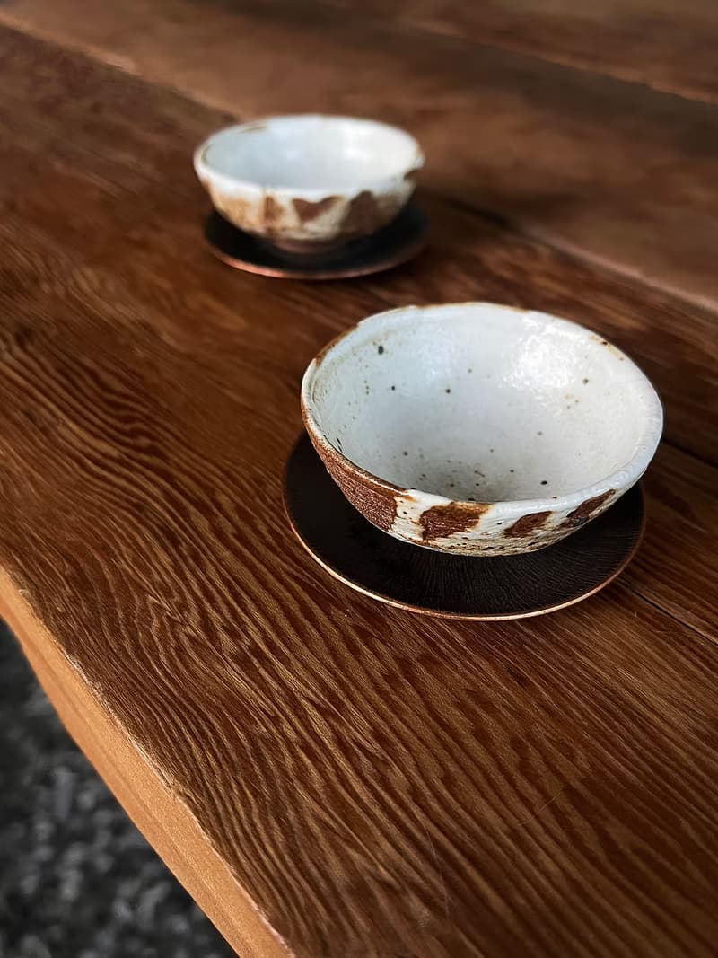 流白 茶杯 兩入 | 陶器皿