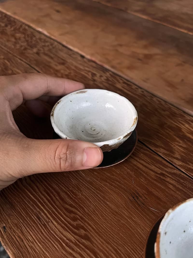 流白 茶杯 兩入 | 陶器皿