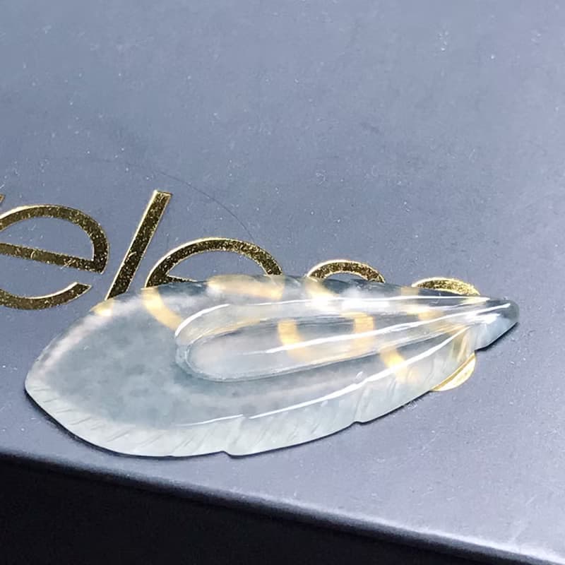 冰種翡翠羽毛 | 天然緬甸A貨翡翠 | 送禮