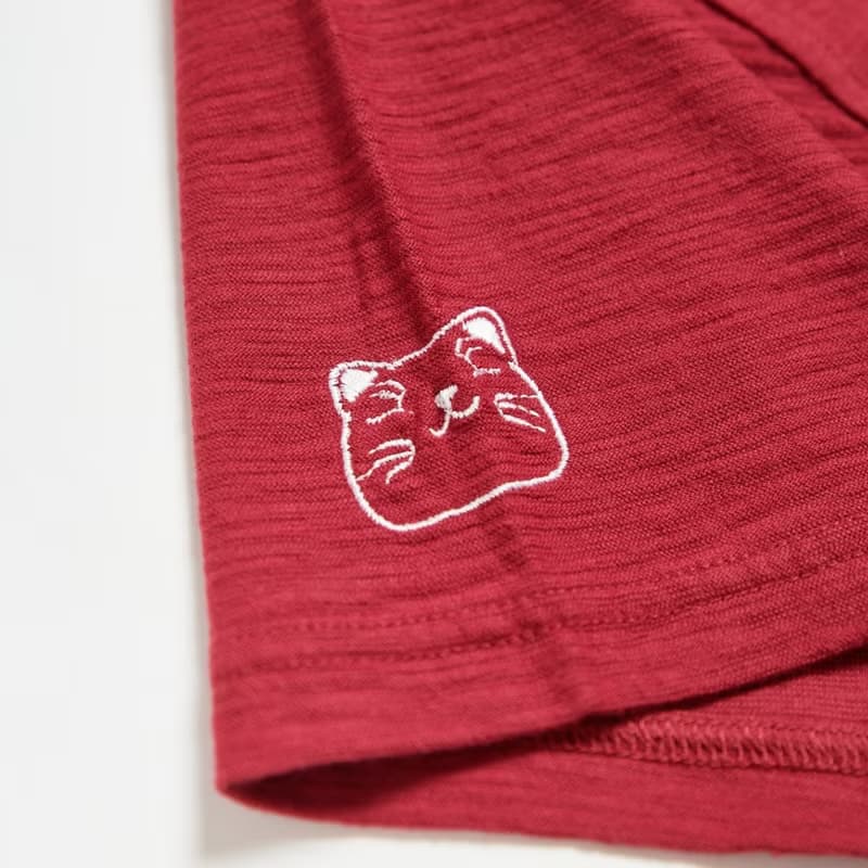 江戶勝 日系 男裝 招財貓短袖T恤(暗桔色) #上衣