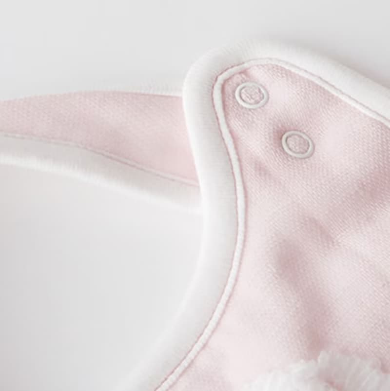 【kontex】日本製純棉圍兜口水巾 Macaron系列棉紗狗狗(三色可選)