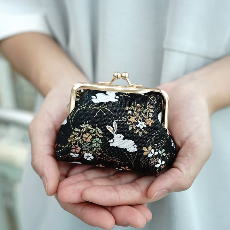 西陣織|金襴錦織小口金包|零錢包|共兩色