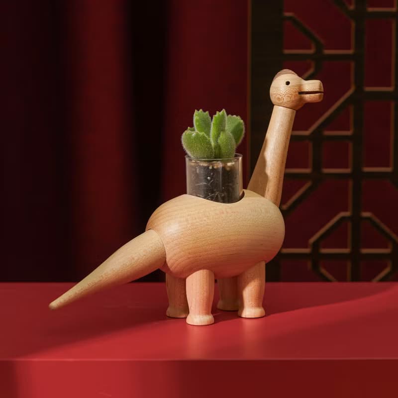 【祝福 龍總來 恐龍盆栽】雷龍 三角龍 暴龍 | 無植物須加購