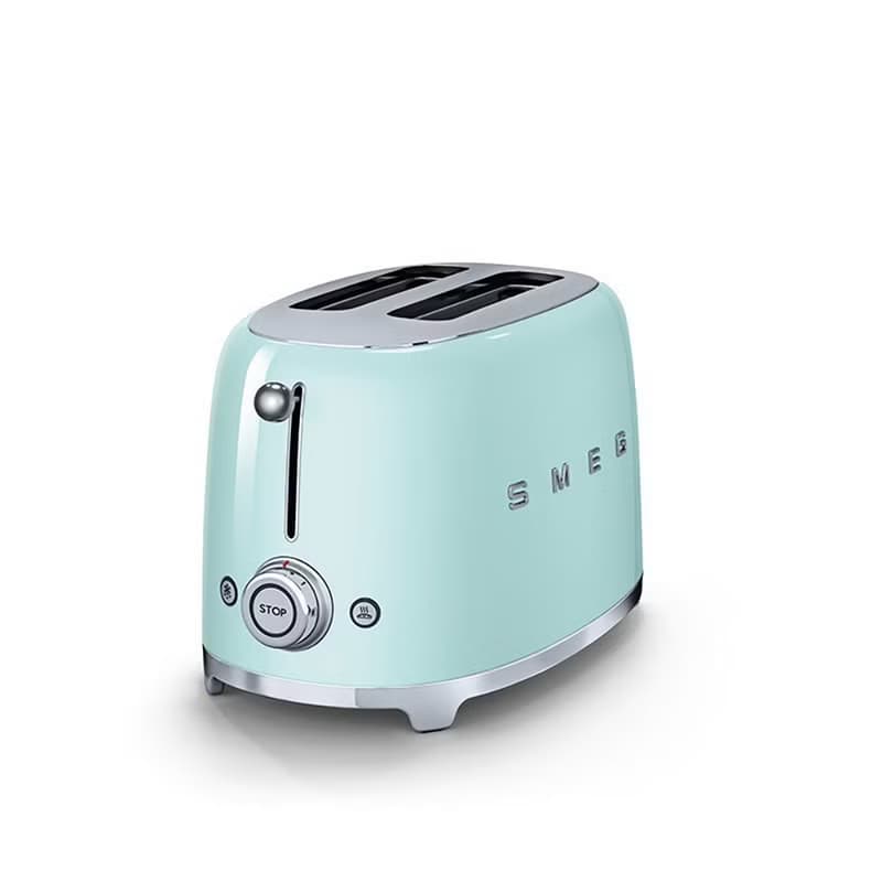 【SMEG】義大利復古美學 2片式烤麵包機-粉綠色