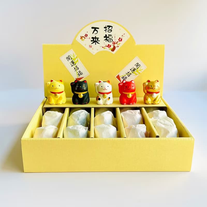 【湊免運專區】瀨戶燒-萬來招福五色招財貓