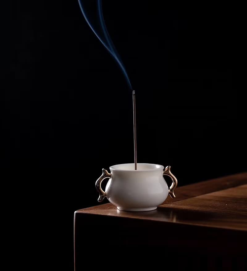 永德堂 - 白瓷香爐套組