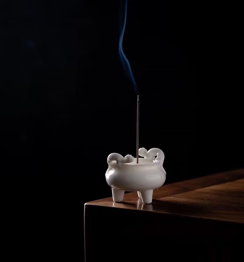 永德堂 - 白瓷香爐套組