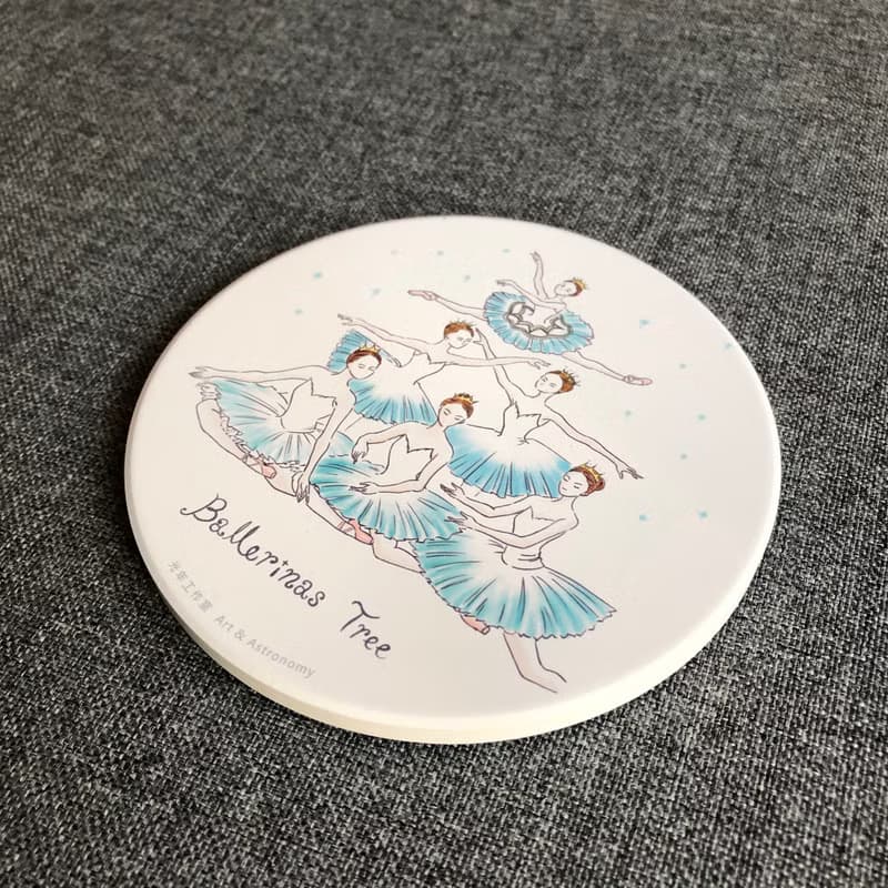芭蕾伶娜樹 陶瓷杯墊