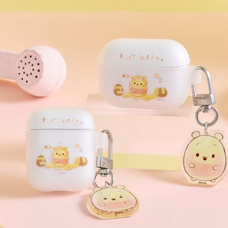 Disney Ufufy-愛蜂蜜的小熊維尼強悍防摔AirPods保護套(附吊飾)