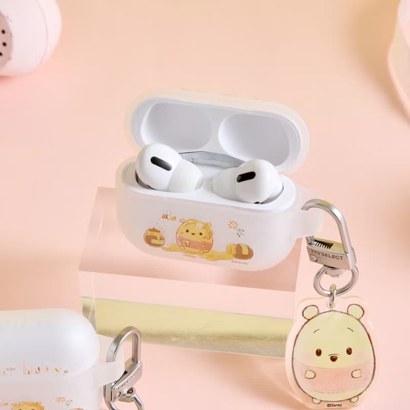Disney Ufufy-愛蜂蜜的小熊維尼強悍防摔AirPods保護套(附吊飾)