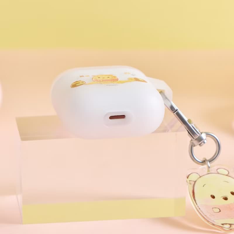 Disney Ufufy-愛蜂蜜的小熊維尼強悍防摔AirPods保護套(附吊飾)