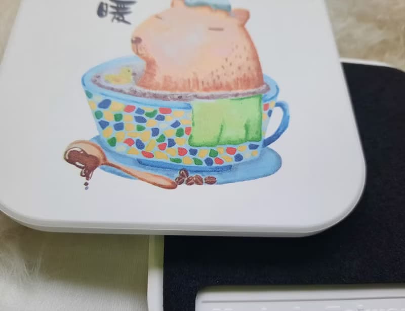 有現貨-水豚杯墊卡皮巴拉杯墊陶瓷杯墊珪藻土杯墊-水彩插畫杯墊
