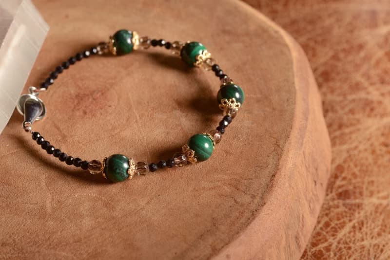 【神山晶礦】孔雀茶晶黑碧璽手鍊