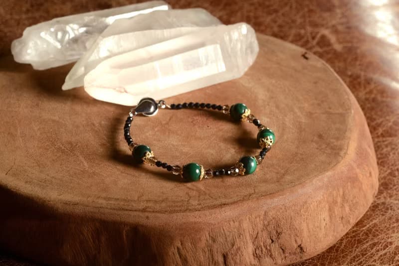 【神山晶礦】孔雀茶晶黑碧璽手鍊