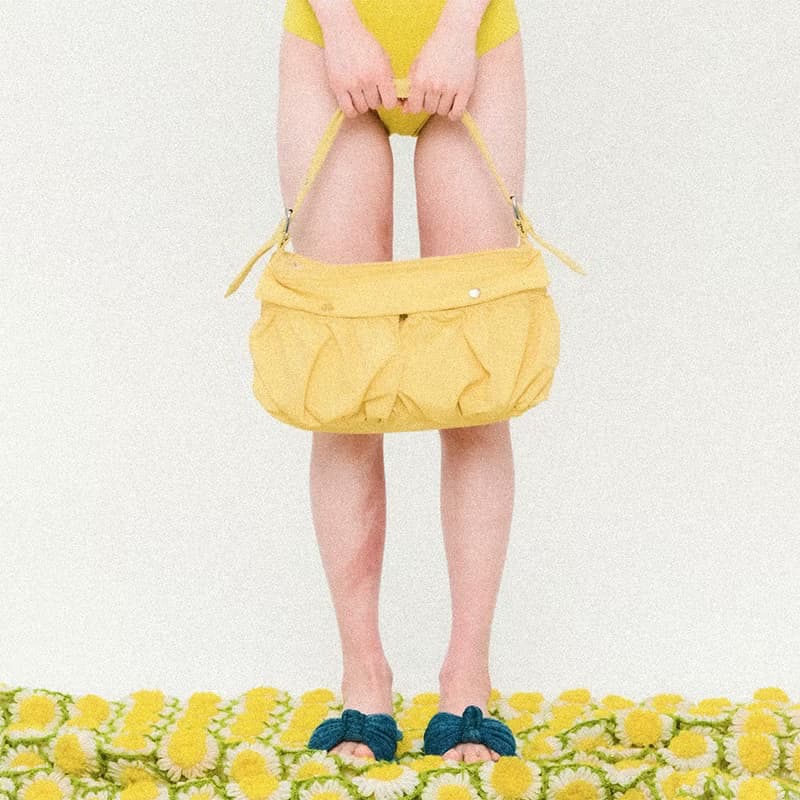 Cargo Two Pocket Shoulder Bag Yellow
