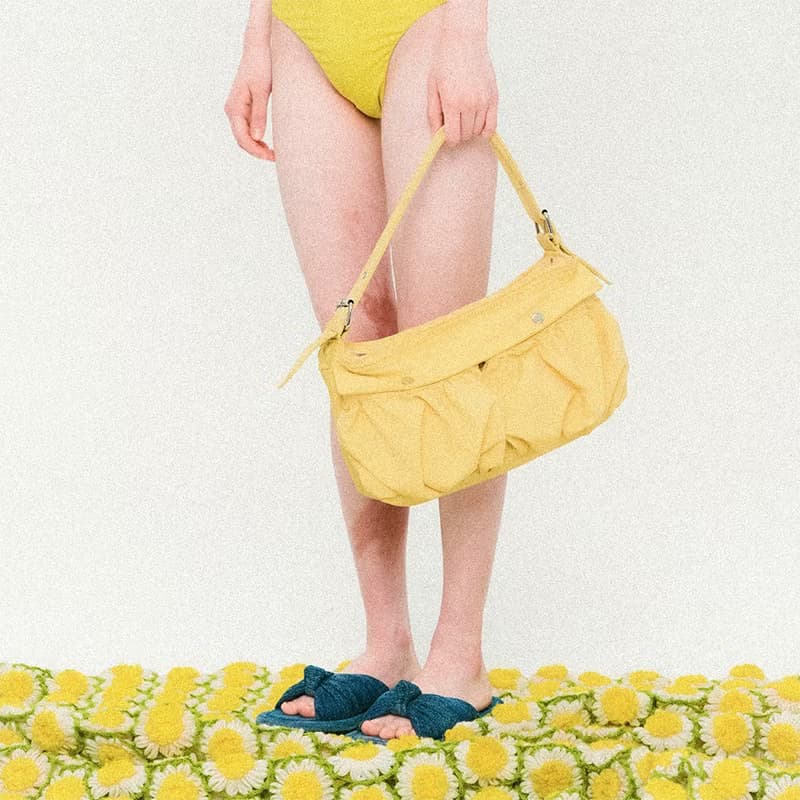 Cargo Two Pocket Shoulder Bag Yellow