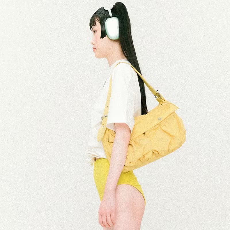 Cargo Two Pocket Shoulder Bag Yellow