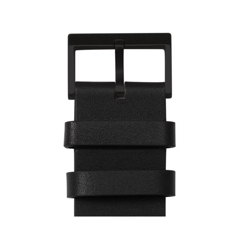 LEFF Amsterdam 北歐工業齒輪設計真皮腕錶 40mm 霧黑 黑皮革錶帶