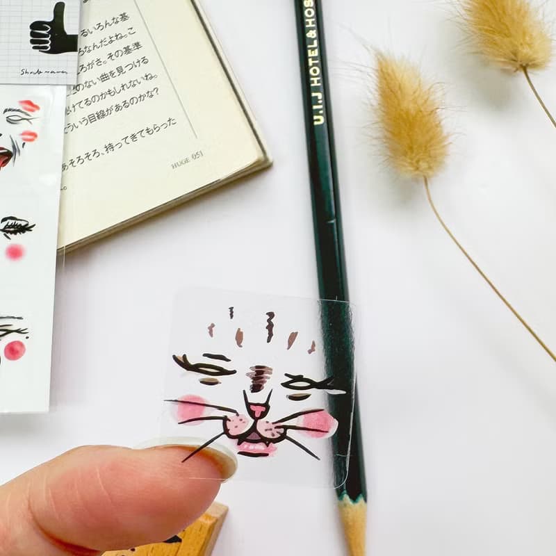Mini 情緒化表情貼紙組 透明貼紙