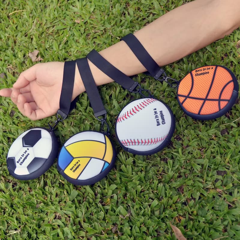 籃球零錢包 耳機收納